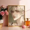 Male Figure Wall Art Muscular Handsome Man Ethereal Romance Printable Digital Download