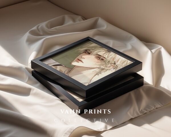 Male Figure Wall Art Muscular Handsome Man Ethereal Romance Printable Digital Download