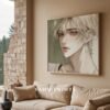 Male Figure Wall Art Muscular Handsome Man Ethereal Romance Printable Digital Download