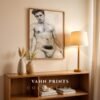 Male Nude Line Drawing Wall Art Modern Printable