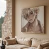Soulmate Lover Wall Art Handsome Muscular Man Romantic Anime Printable Art