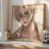 Soulmate Lover Wall Art Handsome Muscular Man Romantic Anime Printable Art