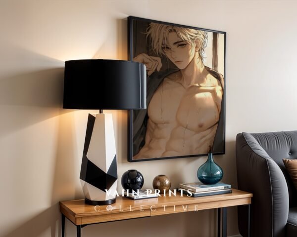 Ethereal Romantic Male Wall Art Muscular Figure Soulmate Husband Printable Download