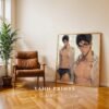 Muscular Man Wall Art Handsome Male Figure Anime Lover Romantic Printable Decor