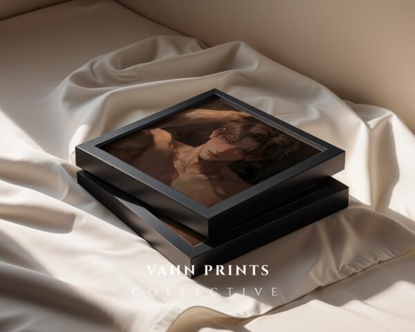 Anime Inspired Handsome Man Wall Art Muscular Male Romantic Digital Download