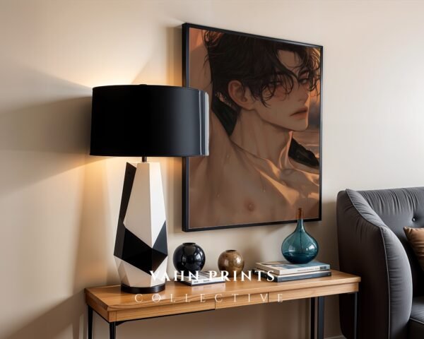 Soulmate Husband Printable Wall Art Muscular Male Figure Romantic Decor