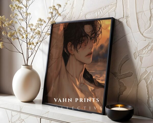 Soulmate Husband Printable Wall Art Muscular Male Figure Romantic Decor