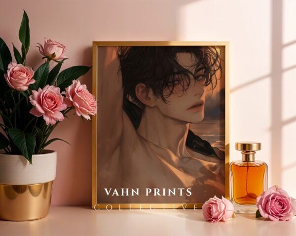 Soulmate Husband Printable Wall Art Muscular Male Figure Romantic Decor