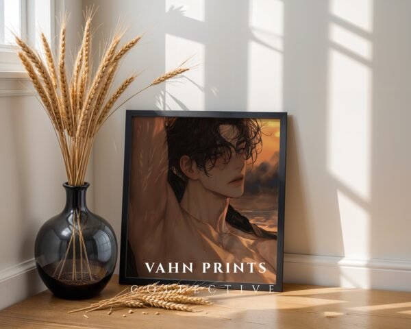 Soulmate Husband Printable Wall Art Muscular Male Figure Romantic Decor