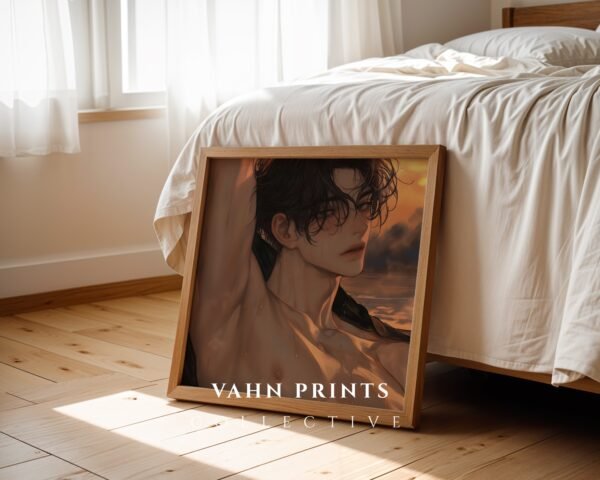 Soulmate Husband Printable Wall Art Muscular Male Figure Romantic Decor