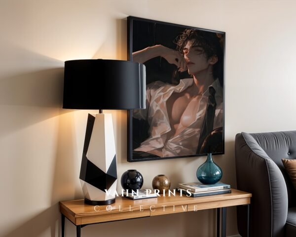 Ethereal Male Figure Wall Art Handsome Muscular Man Soulmate Lover Printable