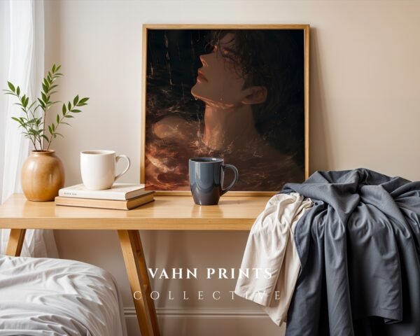 Male Body Figure Wall Art Muscular Handsome Man Soulmate Romantic Print