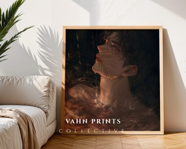 Male Body Figure Wall Art Muscular Handsome Man Soulmate Romantic Print