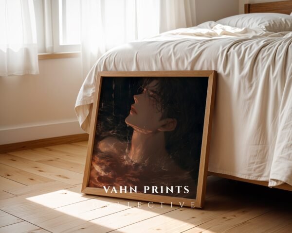 Male Body Figure Wall Art Muscular Handsome Man Soulmate Romantic Print