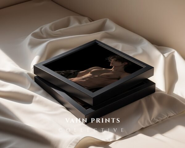 Soulmate Lover Wall Art Anime Style Muscular Handsome Male Printable