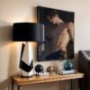 Ethereal Romantic Husband Wall Art Muscular Male Figure Printable Decor