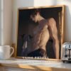 Ethereal Romantic Husband Wall Art Muscular Male Figure Printable Decor