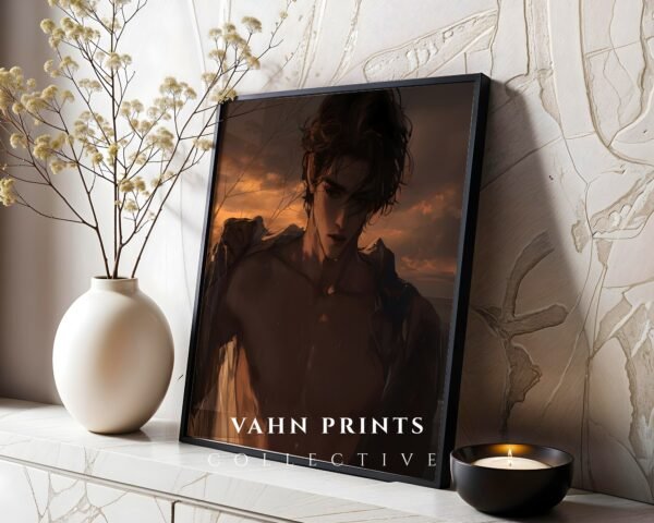 Romantic Printable Male Wall Art Muscular Body Soulmate Husband Art