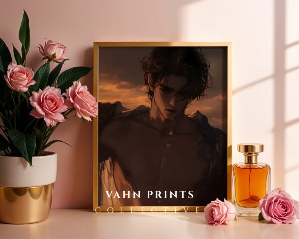 Romantic Printable Male Wall Art Muscular Body Soulmate Husband Art