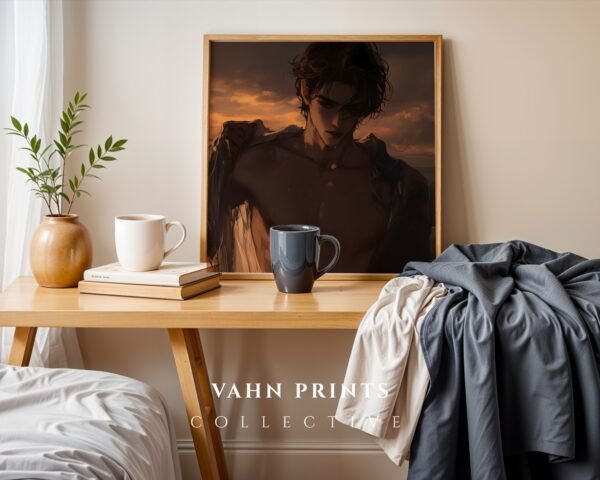 Romantic Printable Male Wall Art Muscular Body Soulmate Husband Art