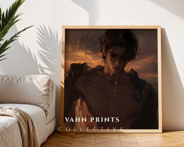 Romantic Printable Male Wall Art Muscular Body Soulmate Husband Art