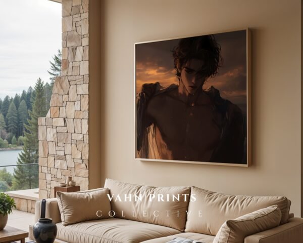 Romantic Printable Male Wall Art Muscular Body Soulmate Husband Art
