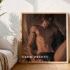 V73c_m6 Handsome Man Printable Wall Art Muscular Male Figure Ethereal Romance