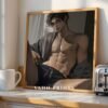 Anime Romantic Male Wall Art Muscular Handsome Boyfriend Printable