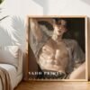Male Figure Printable Wall Art Muscular Handsome Man Romantic Decor