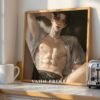 Male Figure Printable Wall Art Muscular Handsome Man Romantic Decor