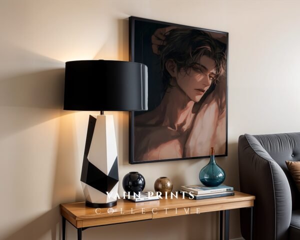 Ethereal Masculine Wall Art Muscular Male Body Soulmate Lover Print