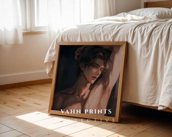 Ethereal Masculine Wall Art Muscular Male Body Soulmate Lover Print