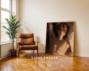 Romantic Anime Style Male Wall Art Handsome Muscular Figure Download