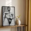 Clean Nude Male Form Drawing Wall Art Minimalist