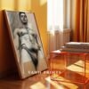 Clean Nude Male Form Drawing Wall Art Minimalist