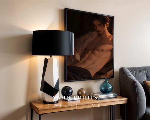 Soulmate Romantic Wall Art Muscular Male Handsome Man Printable