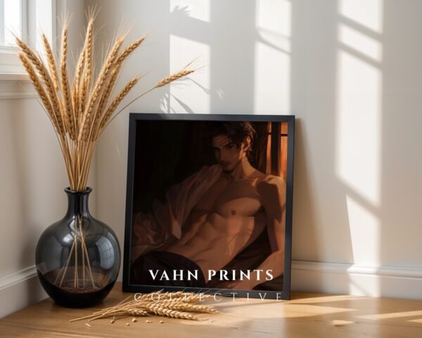 Soulmate Romantic Wall Art Muscular Male Handsome Man Printable