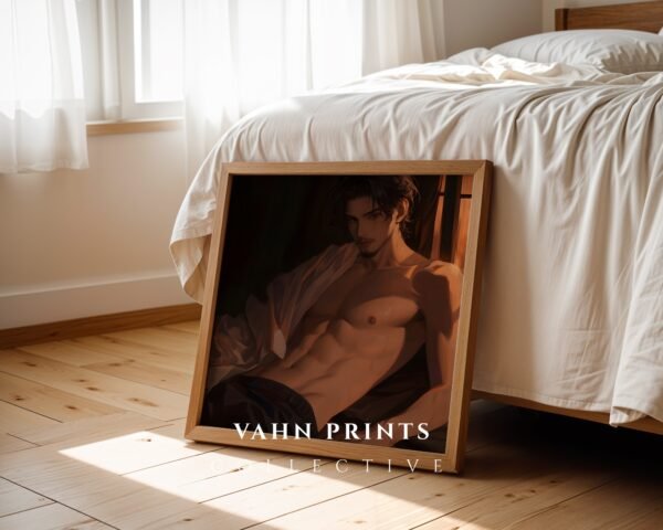 Soulmate Romantic Wall Art Muscular Male Handsome Man Printable