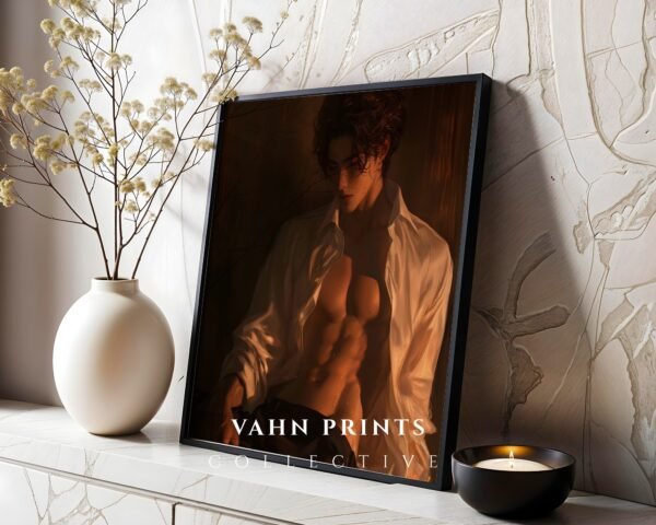 Soulmate Husband Wall Decor Muscular Male Figure Romantic Printable