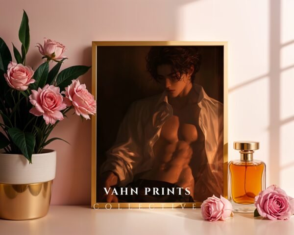 Soulmate Husband Wall Decor Muscular Male Figure Romantic Printable