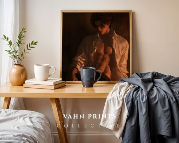 Soulmate Husband Wall Decor Muscular Male Figure Romantic Printable