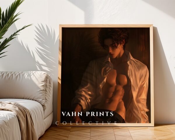 Soulmate Husband Wall Decor Muscular Male Figure Romantic Printable