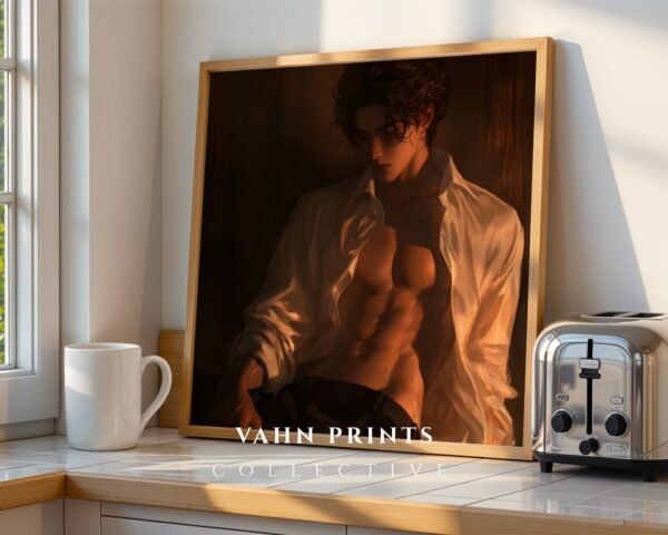 Soulmate Husband Wall Decor Muscular Male Figure Romantic Printable