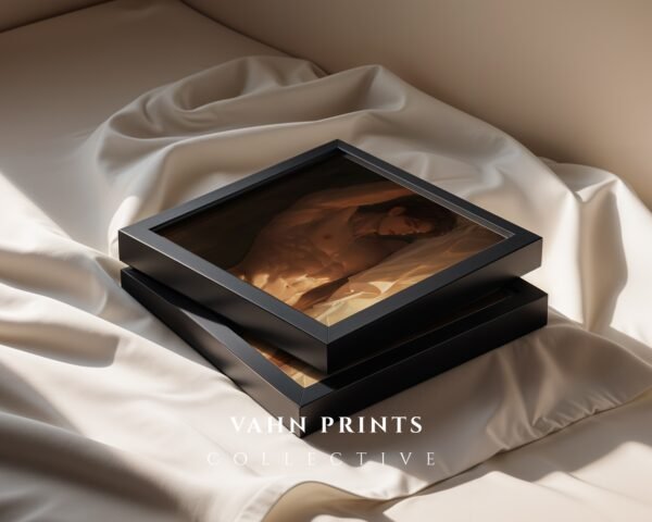 V85c_m5 Ethereal Male Body Wall Art Handsome Muscular Man Romantic Print