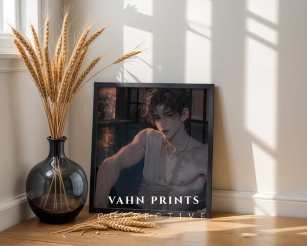 Anime Lover Wall Art Muscular Male Figure Handsome Romantic Download