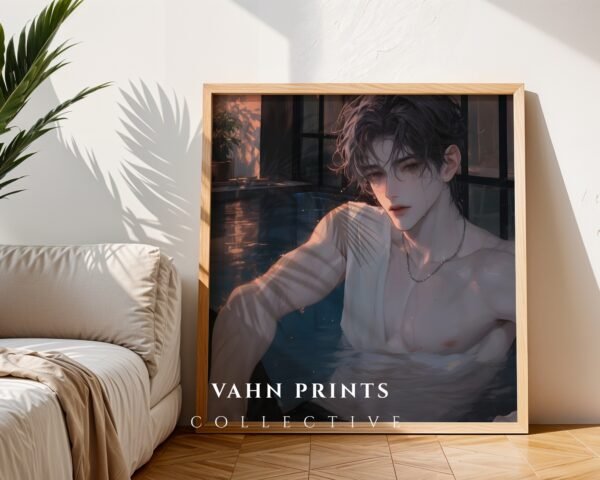 Anime Lover Wall Art Muscular Male Figure Handsome Romantic Download