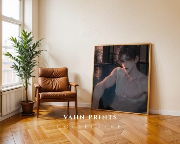 Anime Lover Wall Art Muscular Male Figure Handsome Romantic Download