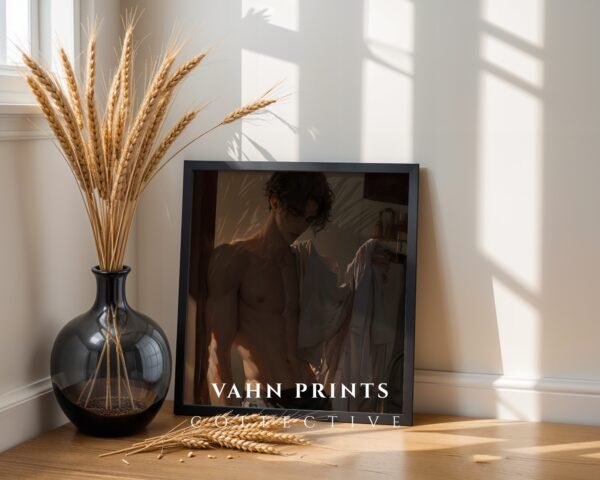 Masculine Romantic Wall Art Muscular Male Soulmate Husband Printable