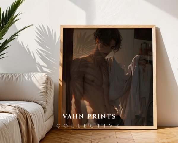 Masculine Romantic Wall Art Muscular Male Soulmate Husband Printable