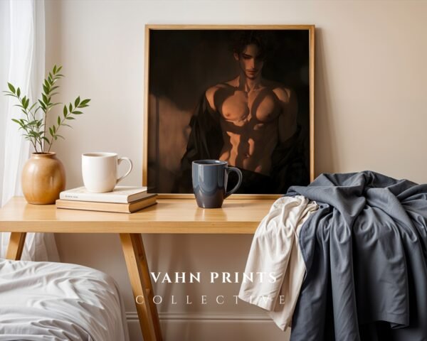 V90c_m3 Handsome Male Figure Wall Art Muscular Body Anime Romantic Decor